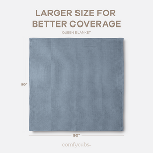 Adult Waffle Blankets in Pacific Blue