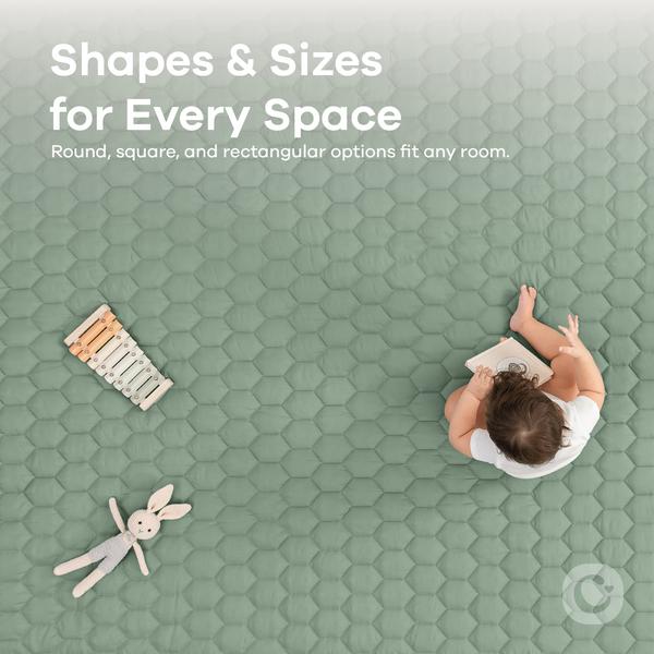 Play Mat with Non-Slip Bottom in Fern