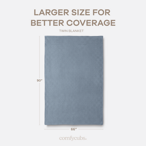 Adult Waffle Blankets in Pacific Blue