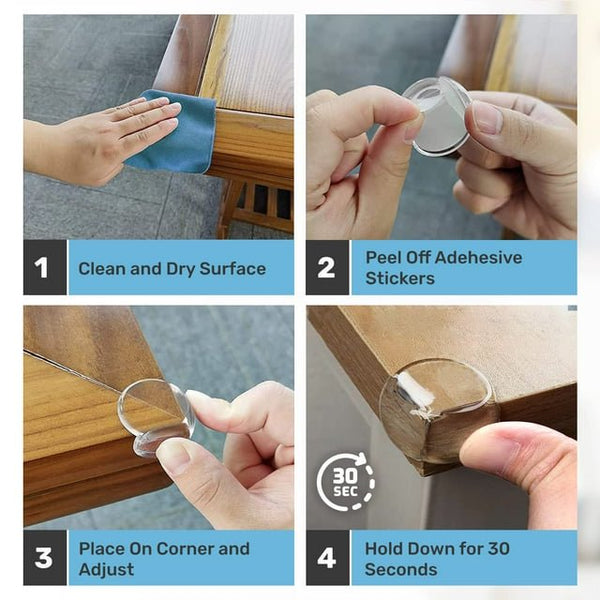 Baby Proof Me | Clear Table & Counter Corner Protectors