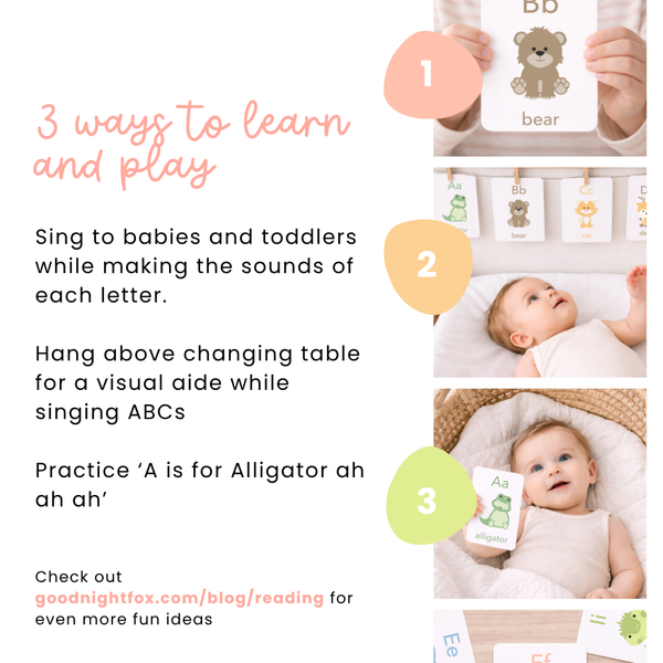 GoodnightFox Reading Flashcards Bundle ages 3, 6 92 cards
