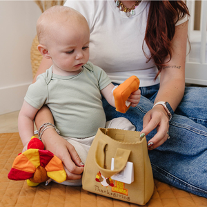 My Baby's First Thanksgiving Fill and Spill Playset with 4 Sensory Toys