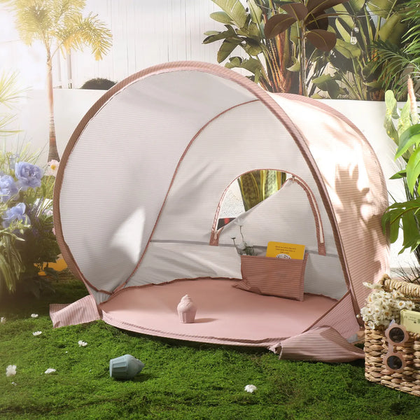 Tiny Land® One-Stop Beach Toy & Tent Set – Blush Pink