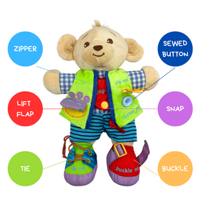 Learn to Dress Bear Doll