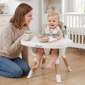 4 in 1 High Chair for Babies Convertible Toddler Highchair-Multicolor