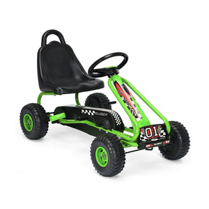 4 Wheel Pedal Powered Ride On with Adjustable Seat - Educational for Kids