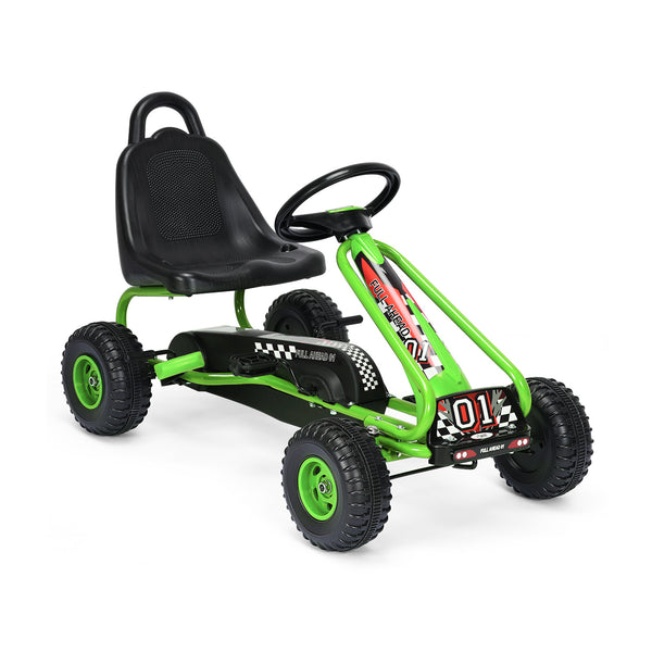 4 Wheel Pedal Powered Ride On with Adjustable Seat - Educational for Kids
