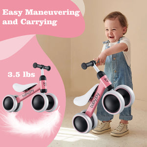 Baby Balance Bike for 2 Years Old Boys Girls No Pedal 4 Wheels
