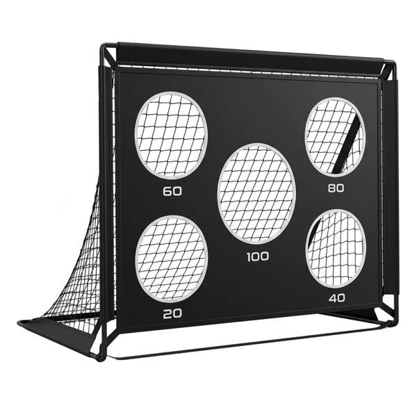 4 x 3 FT Portable Soccer Goals Set with Pitch Marker Cloth and Cones