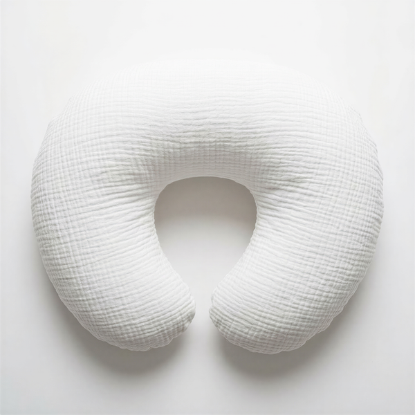 Wendy Anne C-Shaped Nursing Pillow Cover Organic Cotton Gauze