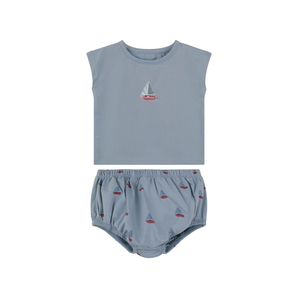 Cherry/ Boat short 2 piece set