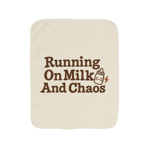 Running On Milk And Chaos burp cloth