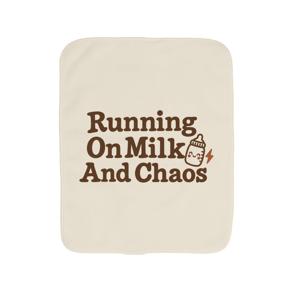 Running On Milk And Chaos burp cloth