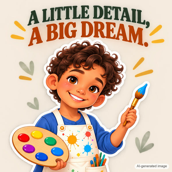 Personalized Artist Wall Decal from Photo, Dream Job Sticker, image 12