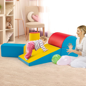 5-Piece Kids Climb and Crawl Activity Playset - Indoor & Outdoor
