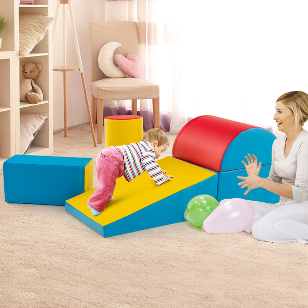 5-Piece Kids Climb and Crawl Activity Playset - Indoor & Outdoor