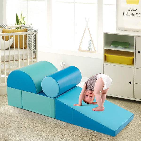 5-Piece Kids Climb and Crawl Activity Playset - Indoor & Outdoor