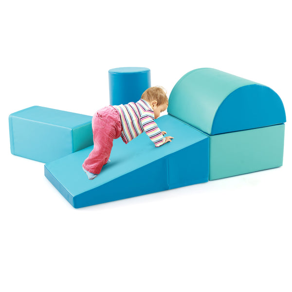 5-Piece Kids Climb and Crawl Activity Playset - Indoor & Outdoor