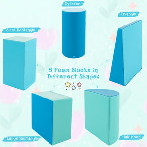 5-Piece Kids Climb and Crawl Activity Playset - Indoor & Outdoor