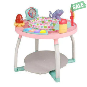 5-in-1 Baby Activity Center Interactive Bounce Seat with Removable Toys-White White Baby Walkers