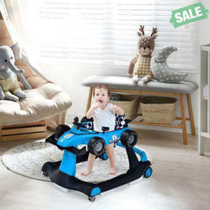 5-in-1 Baby Walker with Adjustable Height and Speed for Boys Girls 6-18 Months
