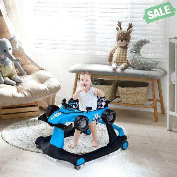 5-in-1 Baby Walker with Adjustable Height and Speed for Boys Girls 6-18 Months