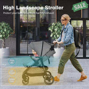 5-Point Harness Lightweight Infant Stroller with Foot Cover and Adjustable Backrest-Black Black Baby Strollers