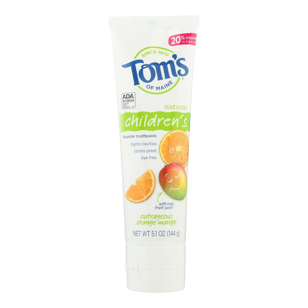Cozy Farm Tom's of Maine Kids Fluoride Toothpaste Orange Mango Acai 6pk