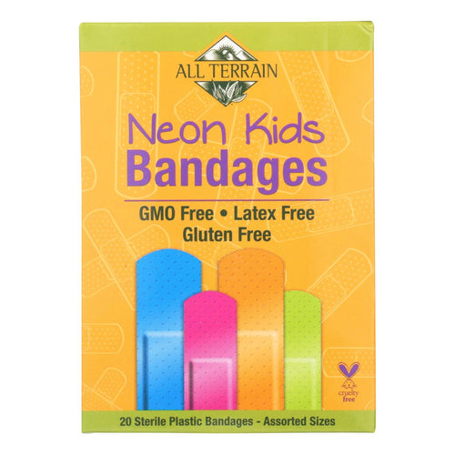 Cozy Farm All-Terrain Neon Assorted Kids Bandages Pack of 20