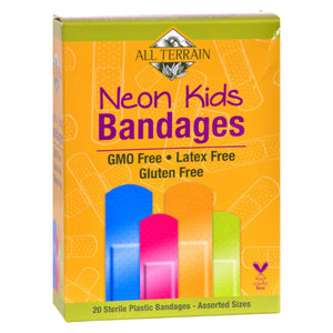 Cozy Farm All-Terrain Neon Assorted Kids Bandages Pack of 20