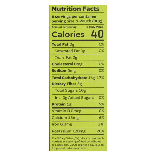 Cozy Farm White Leaf Provisions Pear Banana Kiwi Baby Food Pack 6x3.2oz