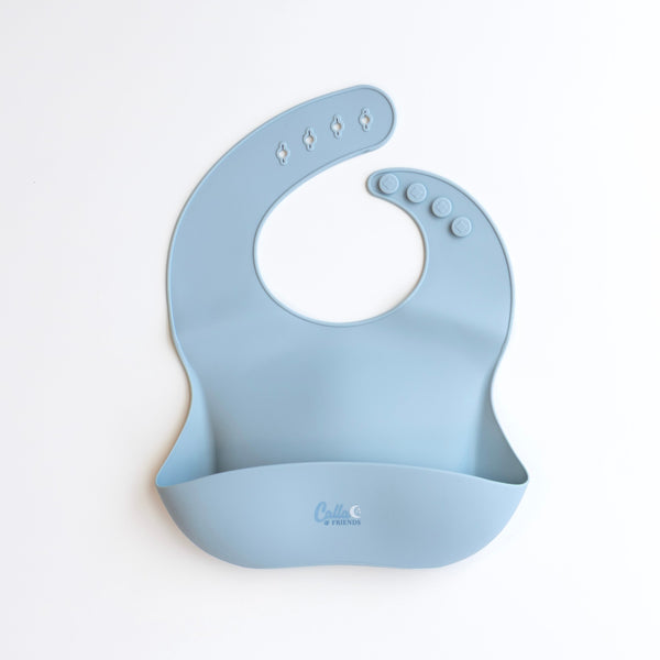 Calla and Friends Catch All Silicone Bib with Open Pocket