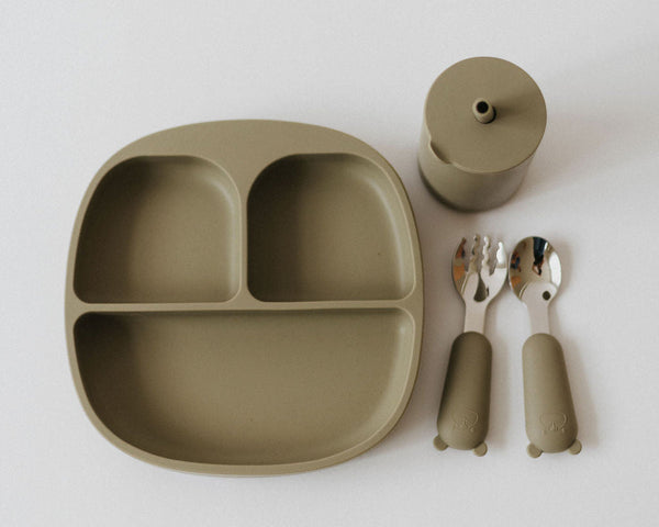 Colorful toddler cups with straw, perfect for little hands, displayed at an angle for a fun view.