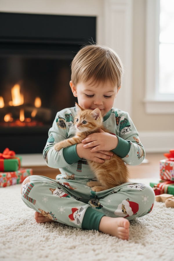 Purr The Halls (Long Sleeve PJ)