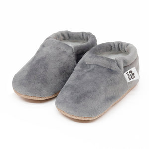 Organic Cotton Velvet Home Nursery Moccasin Shoes