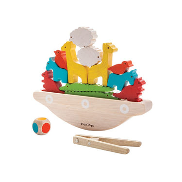 Colorful Balancing Boat for babies, promoting early learning and sensory play in a fun, engaging way.