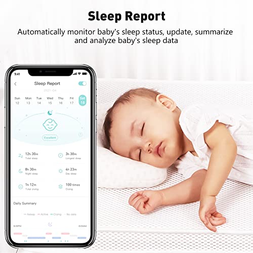 Simyke Smart Baby Monitor - 1080P HD Camera, Smartwatch Connectivity