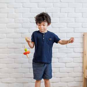 Baby Spaceship Top in Angle 4 view, colorful design perfect for playful outfits.