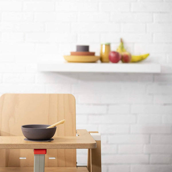 Nattou Silicone Children’s Tableware Set 4-Piece with Non-Slip Suction Plate & Bowl - MOOGCO Baby