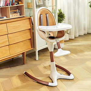 Modern High Chair: Adjustable Recline, 360° Rotation for Enhanced Durability, Stylish and Versatile Dining Chair for Babies and Toddlers