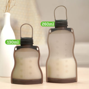 Haakaa Silicone Leakproof Stopper for bottles, angle view, essential baby bottle accessory.