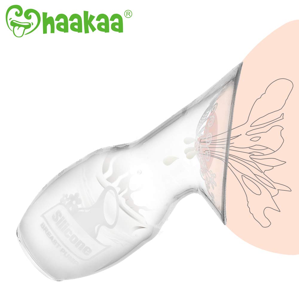 Haakaa Generation 2 Silicone Breast Pump with Suction Base, 5 oz, ideal for breastfeeding moms, main product image.