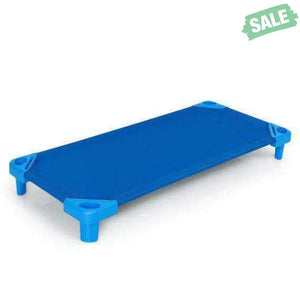 52 x 23 Inch Pack of 6 Kids Stackable Daycare Rest Mat Blue Toddler Beds