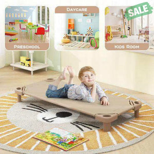 52 x 23 Inch Pack of 6 Kids Stackable Daycare Rest Mat Blue Toddler Beds