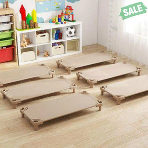 52 x 23 Inch Pack of 6 Kids Stackable Daycare Rest Mat Blue Toddler Beds