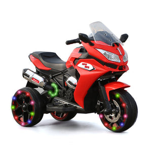 Kids' 12V Electric Motorcycle with Light-Up Training Wheels