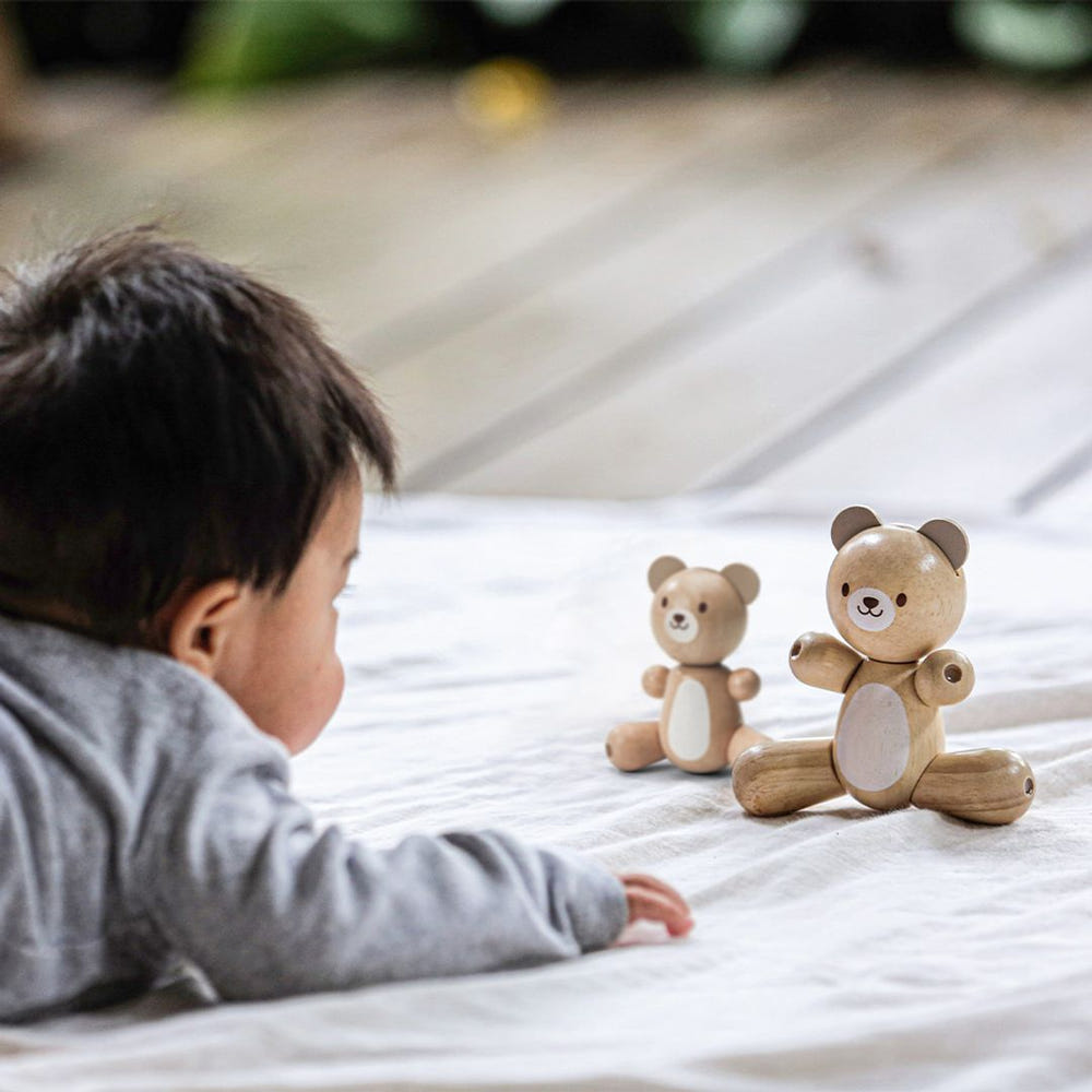 Cute Little Bear plush toy for babies, perfect for cuddling and playtime. Safe and soft for little ones.