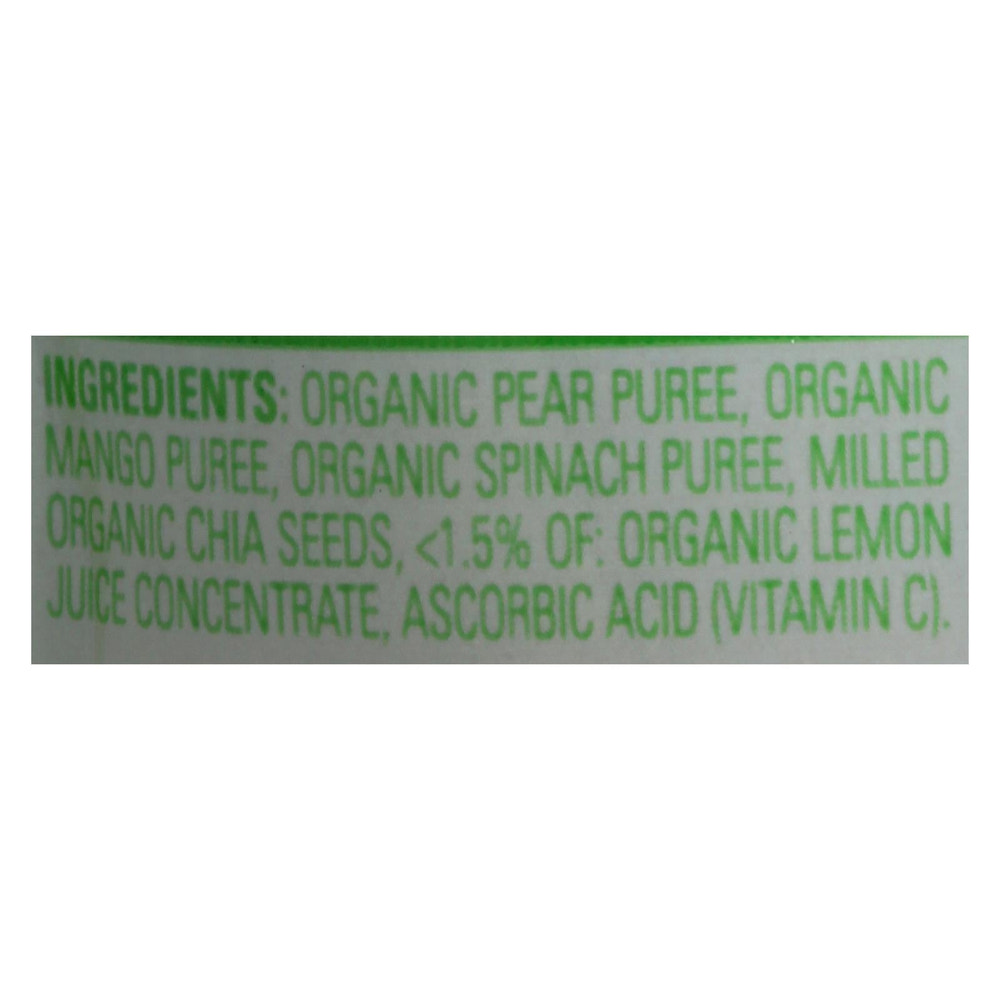 Organic Happy Baby Happytot Superfoods Spinach, Mango & Pear (Pack of 16 - 4.22 Oz)