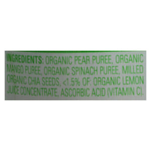 Organic Happy Baby Happytot Superfoods Spinach, Mango & Pear (Pack of 16 - 4.22 Oz)