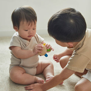Colorful Flexi Jellyfish toy for early learning and sensory play, showcasing its unique design from angle 2.